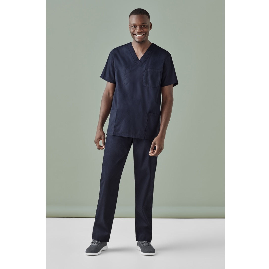Inaura CST150US Hartwell Unisex Reversible Scrub Top - Midnight Navy - Front View