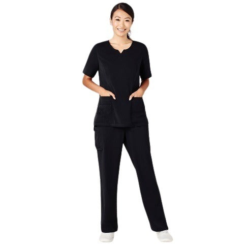 Bizcare CST942LS Womens Tailored Fit Round Neck Scrub Top
