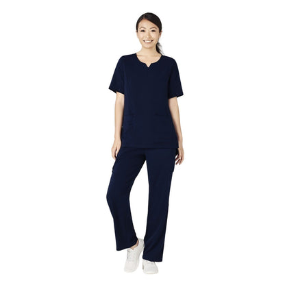Bizcare CST942LS Womens Tailored Fit Round Neck Scrub Top
