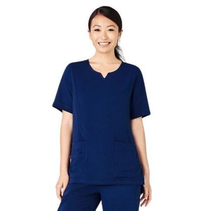 Bizcare CST942LS Womens Tailored Fit Round Neck Scrub Top