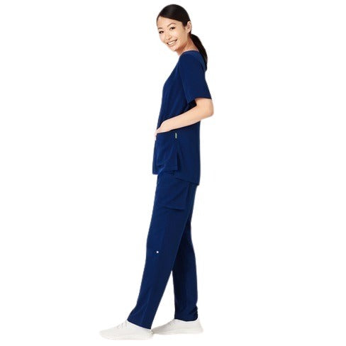 Bizcare CST942LS Womens Tailored Fit Round Neck Scrub Top