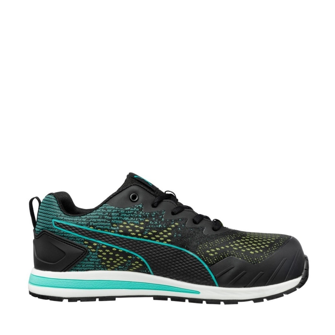 Black and green Heat Resistant Puma 643057 Vivid Knit Unisex Composite Safety Jogger
