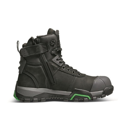 FXD WB-1 High Cut Work Safety Boots - Colour Black with Zip - Right zip side