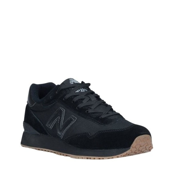 New Balance WID515SR Ladies Industrial Slip Resistant Sneaker - Black - Angled View