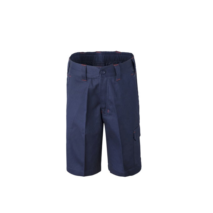 Workcraft WPK502 Kids Midweight Cargo Cotton Drill Navy Shorts