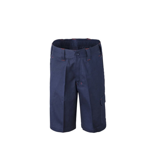 Workcraft WPK502 Kids Midweight Cargo Cotton Drill Navy Shorts