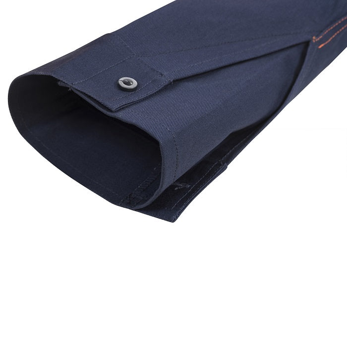 Workcraft WS4254 Heavy Duty Hybrid Two Tone Half Placket Cotton Drill