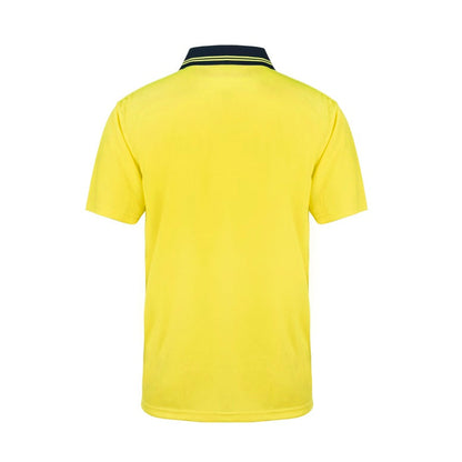 Workcraft WSP401 DISCONTINUED HiVis Two Tone Short Sleeve Cotton Back Polo with Pocket