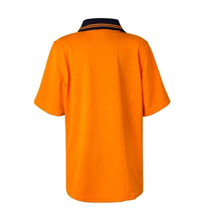 Workcraft WSPK20 Kids Two Tone Short Sleeve Micromesh Polo with Pocket