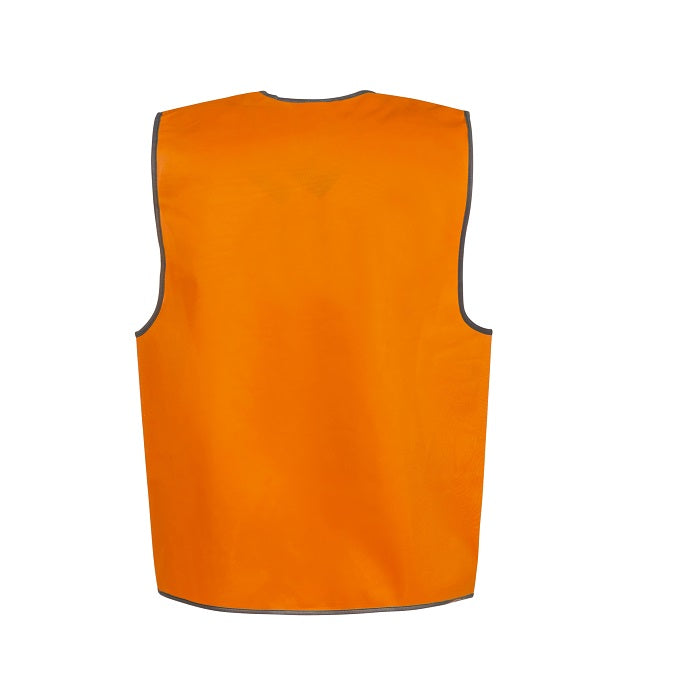 WV7000 HiVis Day Time Safety Vest Orange - Back view