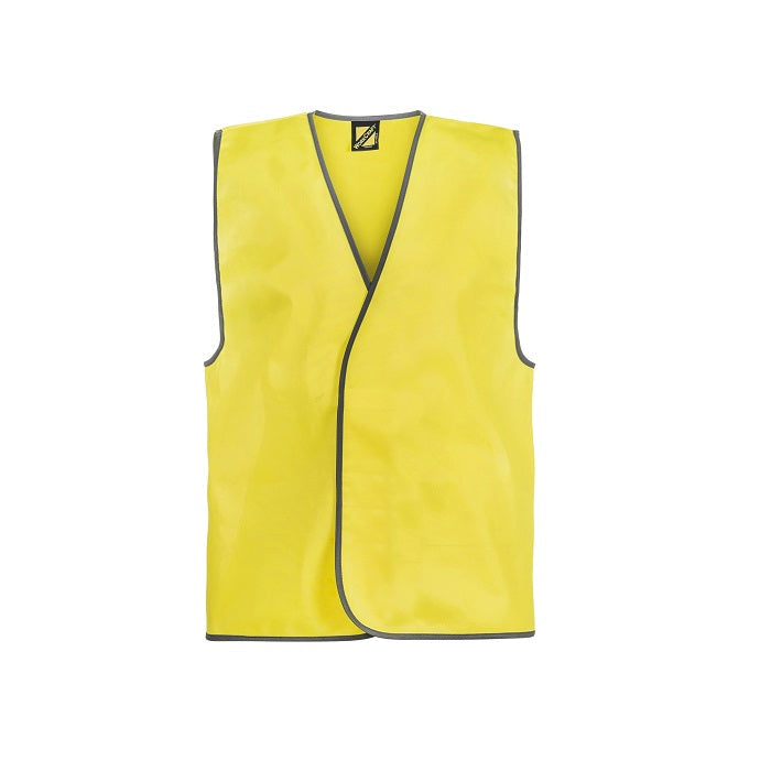 Workcraft WV7000 HiVis Day Time Safety Vest - Yellow - Front View