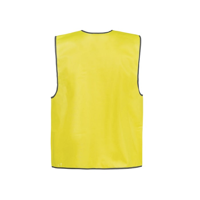 WV7000 HiVis Day Time Safety Vest in Yellow - Back view