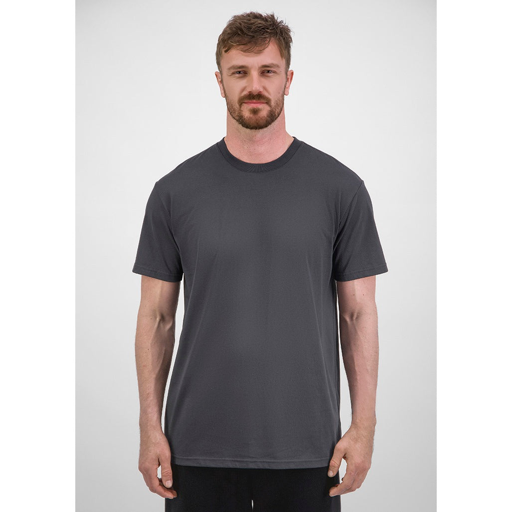 GOODMATES X2001M Mens Everyday Short Sleeve Tee - Washed Black - Alternative Front View