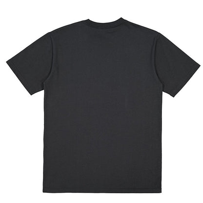 Black t-shirt on a white background