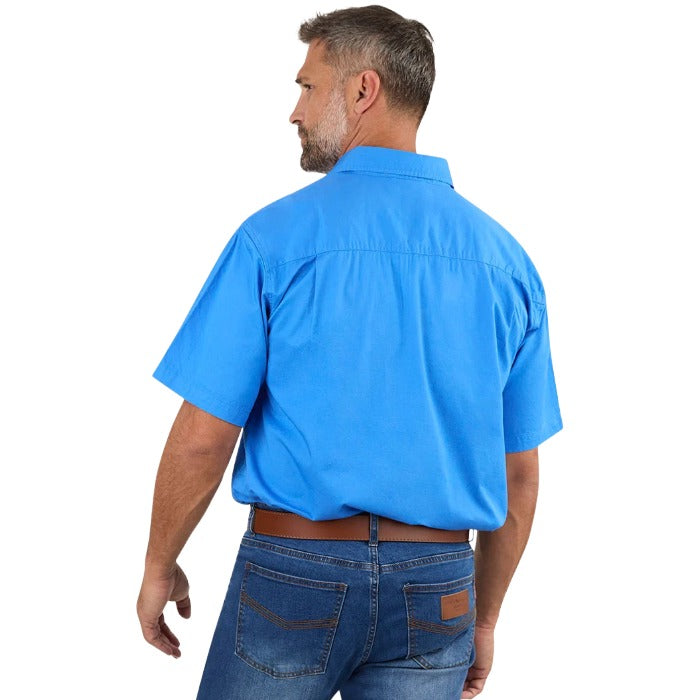 Ringers Western 118110004 Lake Argyle Mens Short Sleeve Full Button Work Shirt