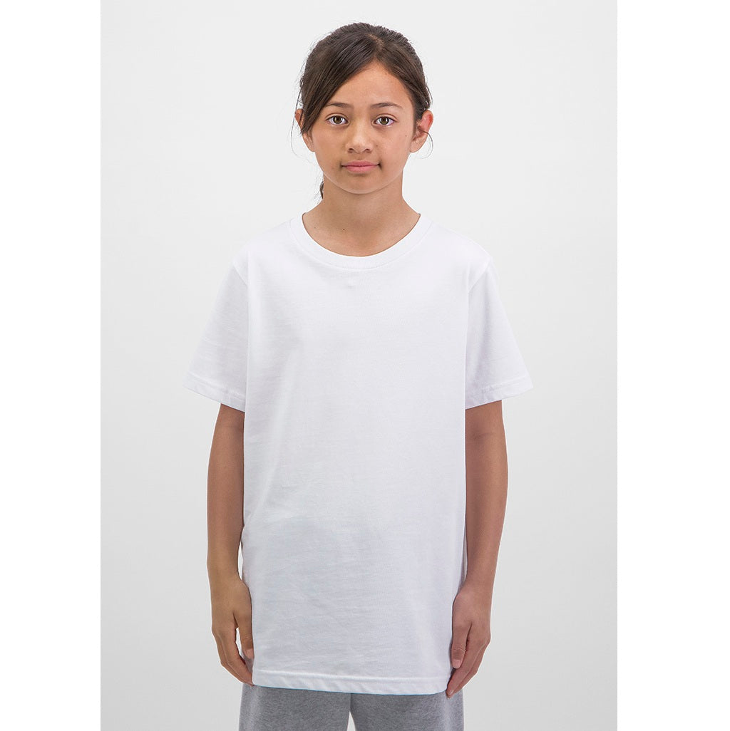 GOODMATES X1001K Kids Basis Short Sleeve Tee - White - Alternative Front View