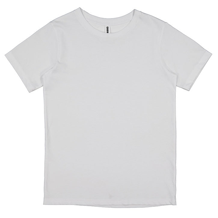 Plain white t-shirt on a white background