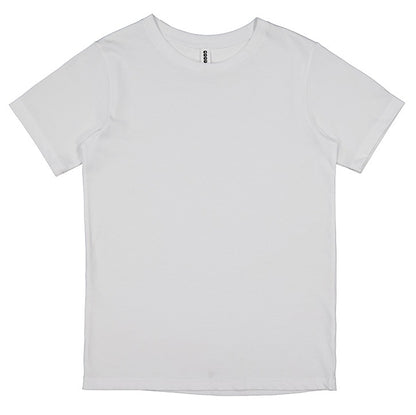 Plain white t-shirt on a white background