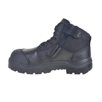 Wide Load 690BZ Black 6" Zip Side Safety Boot