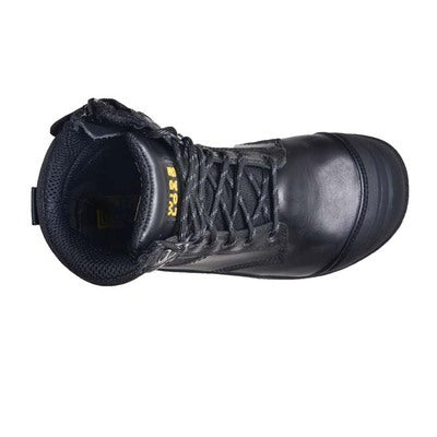 Wide Load 890BZ Black 8" Zip Side Safety Boot