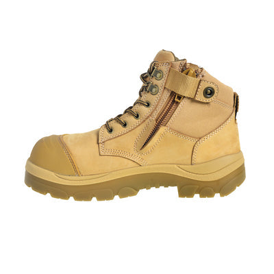 Wide Load 690WZN Wheat 6" Zip Side Non Safety Boot