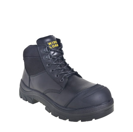 Black scuff cap Wide Load 690BZN Black 6" Zip Side Non Safety Boot