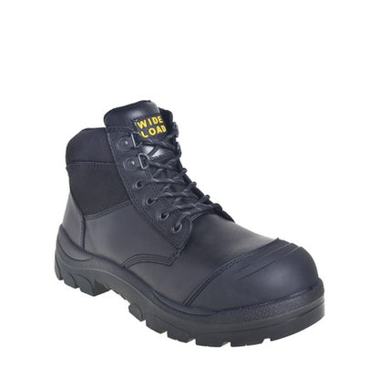 Black scuff cap Wide Load 690BZN Black 6" Zip Side Non Safety Boot