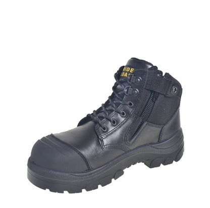 Wide Load 690BZN Black 6 Zip Side Non Safety Boots