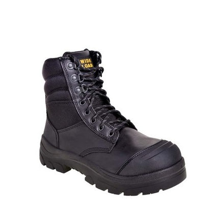 Black tactical Wide Load 890BZ Black 8 Zip Side Safety Boots