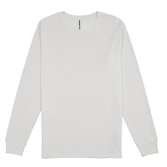 White long-sleeve shirt on a white background