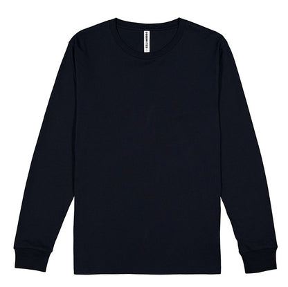 Black long-sleeve shirt on a white background