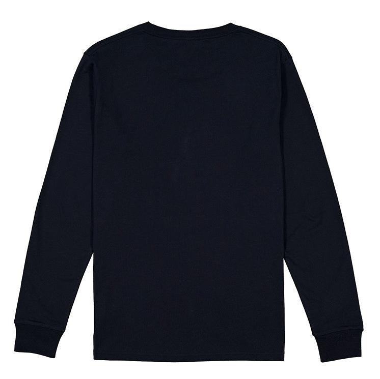 Black long-sleeve shirt on a white background