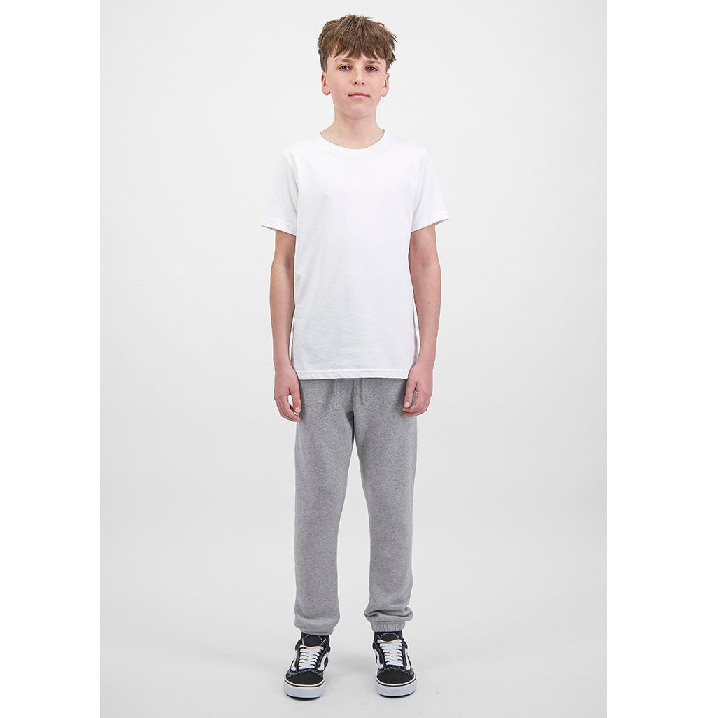GOODMATES X1004Y Youth Basis Track-Pant - Grey Marle - Alternative Front View