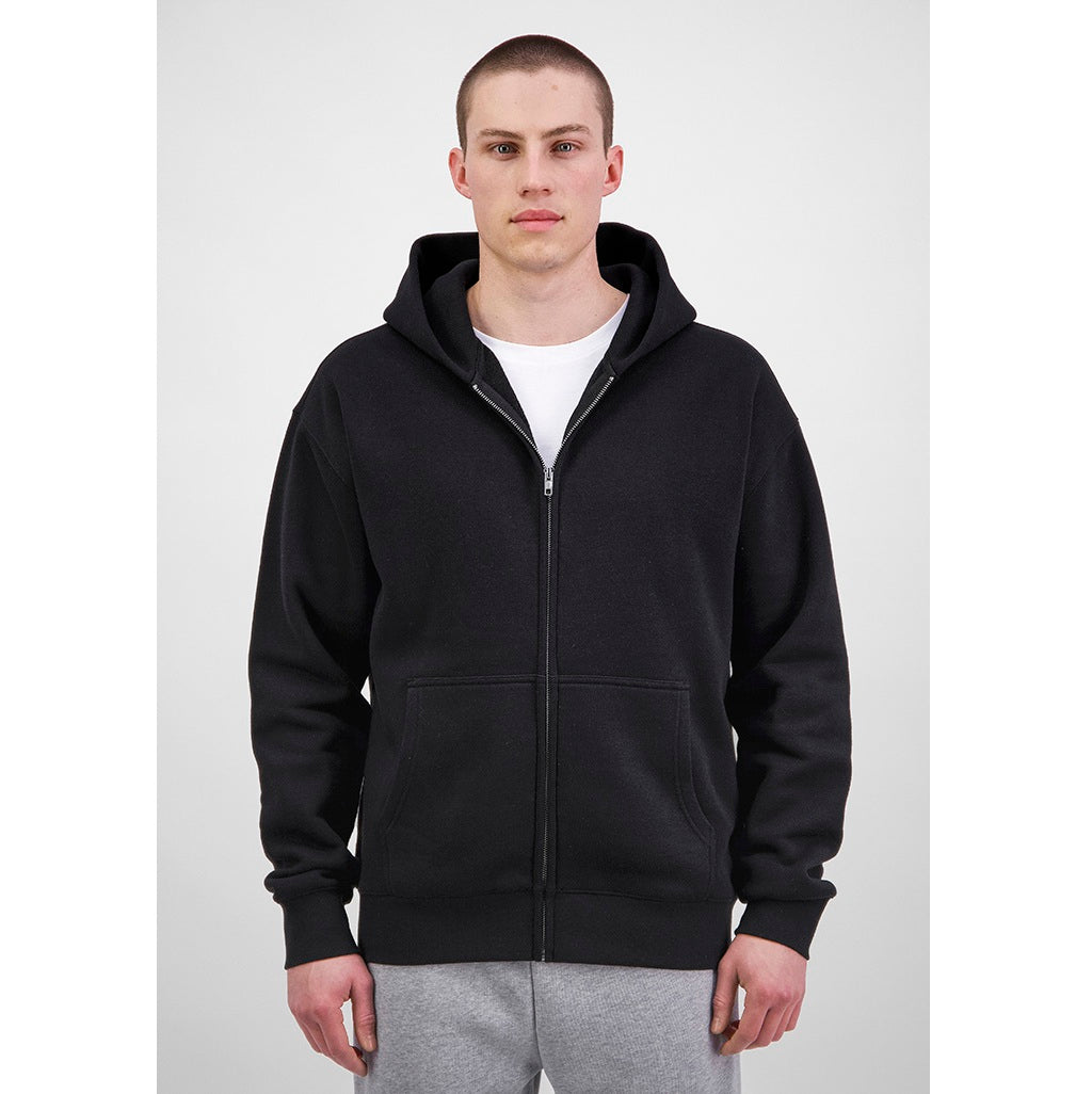 GOODMATES X2005M Mens Everyday Zip Hoodie - Black - Alternative Front View