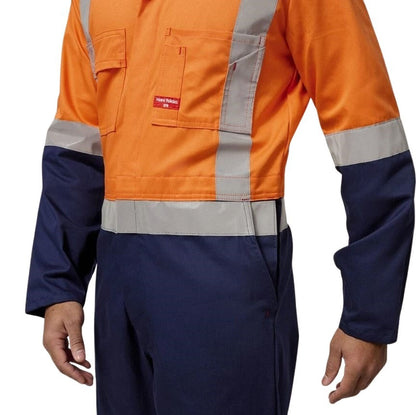 Hard Yakka Y00262 HiVis 2Tone Taped Drill Coveralls