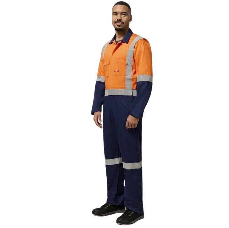 Hard Yakka Y00262 HiVis 2Tone Taped Drill Coveralls
