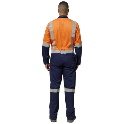Hard Yakka Y00262 HiVis 2Tone Taped Drill Coveralls