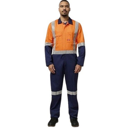 Hard Yakka Y00262 HiVis 2Tone Taped Drill Coveralls