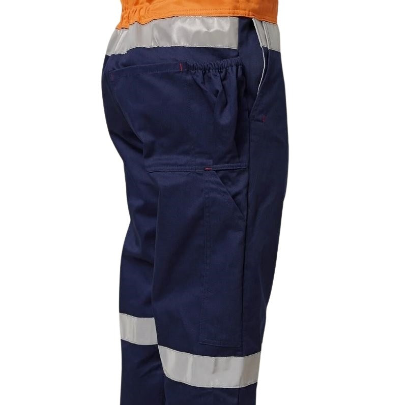 Hard Yakka Y01055 Hi Vis 2Tone Action Back Cotton Taped Overall