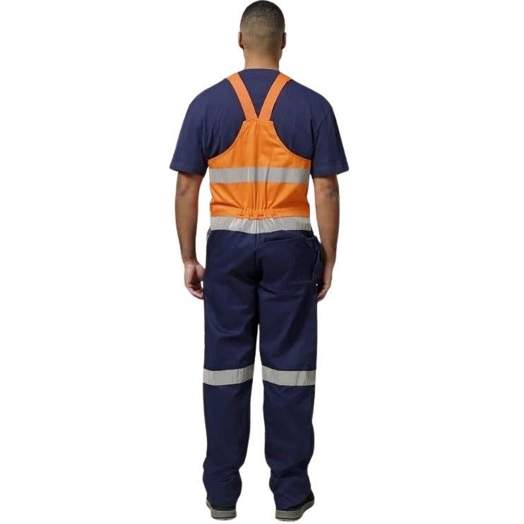 Hard Yakka Y01055 Hi Vis 2Tone Action Back Cotton Taped Overall