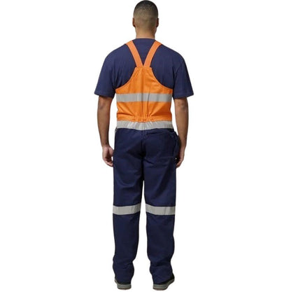 Hard Yakka Y01055 Hi Vis 2Tone Action Back Cotton Taped Overall
