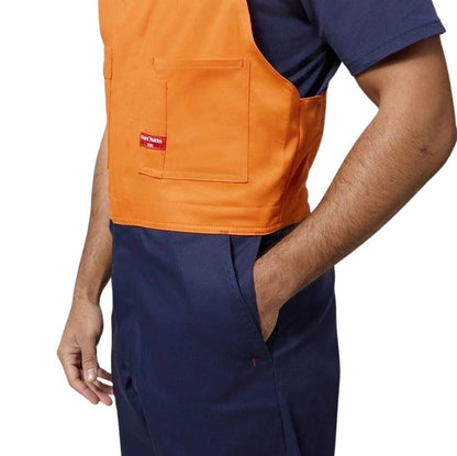 Hard Yakka Y01526 Hi Vis 2Tone Action Back Cotton Drill Overall