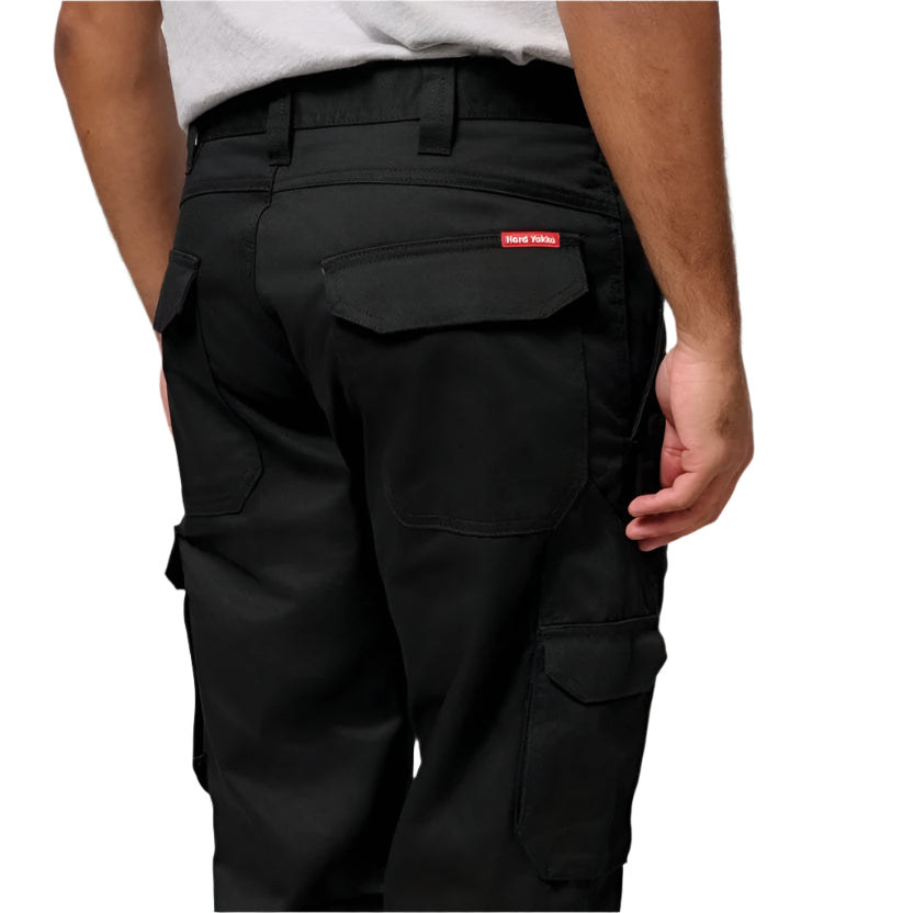 Hard Yakka Y02500 Foundations Drill Cargo Pant Black
