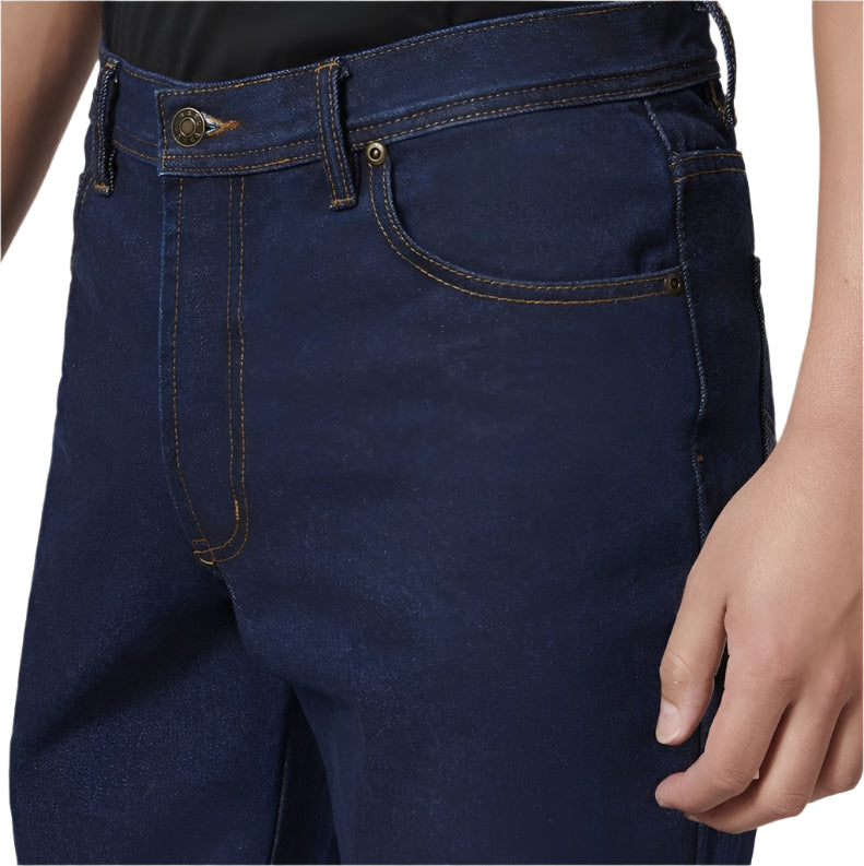 Hard Yakka Y03514 Foundations 14.5 Oz Enzyme Washed Rigid Denim Jeans