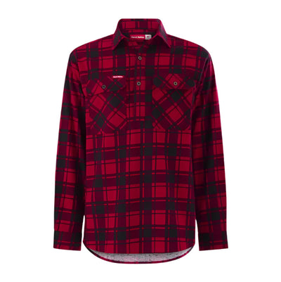 Hard Yakka Y04006 Core LS Closed Front Check Flannel Shirt