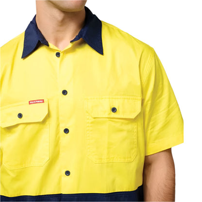 Hard Yakka Y04620 Core HiVis 2 Tone Light Weight Vented Shirt