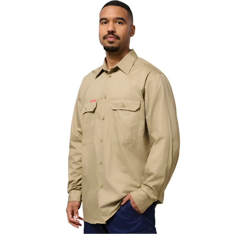 Hard Yakka Y04630 Core Long Sleeve Lightweight Vented Cotton Shirt