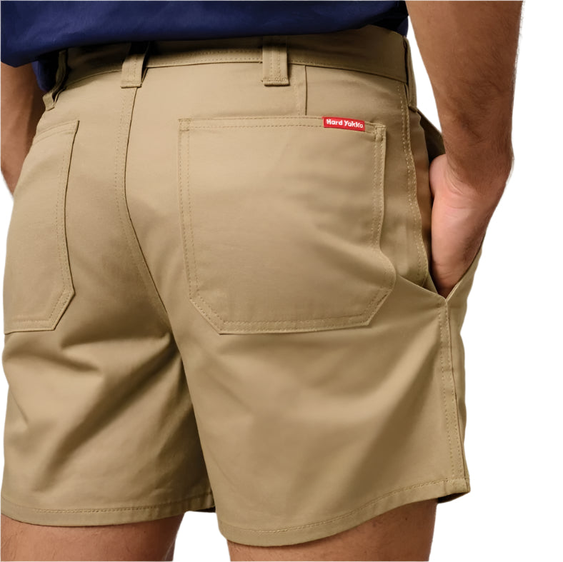 Hard Yakka Y05350 Relaxed Fit Cotton Cargo Drill Short With Belt Loops