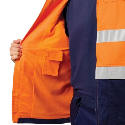 Hard Yakka Y06545 Core Hi Vis 2 Tone Cotton Drill Taped Jacket