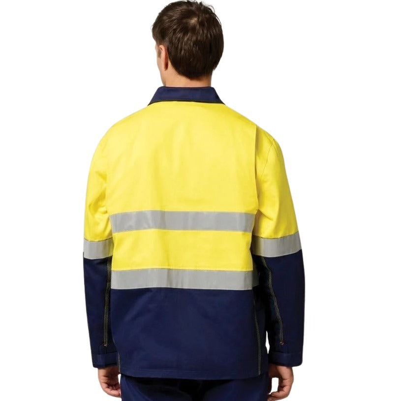 Hard Yakka Y06545 Core Hi Vis 2 Tone Cotton Drill Taped Jacket